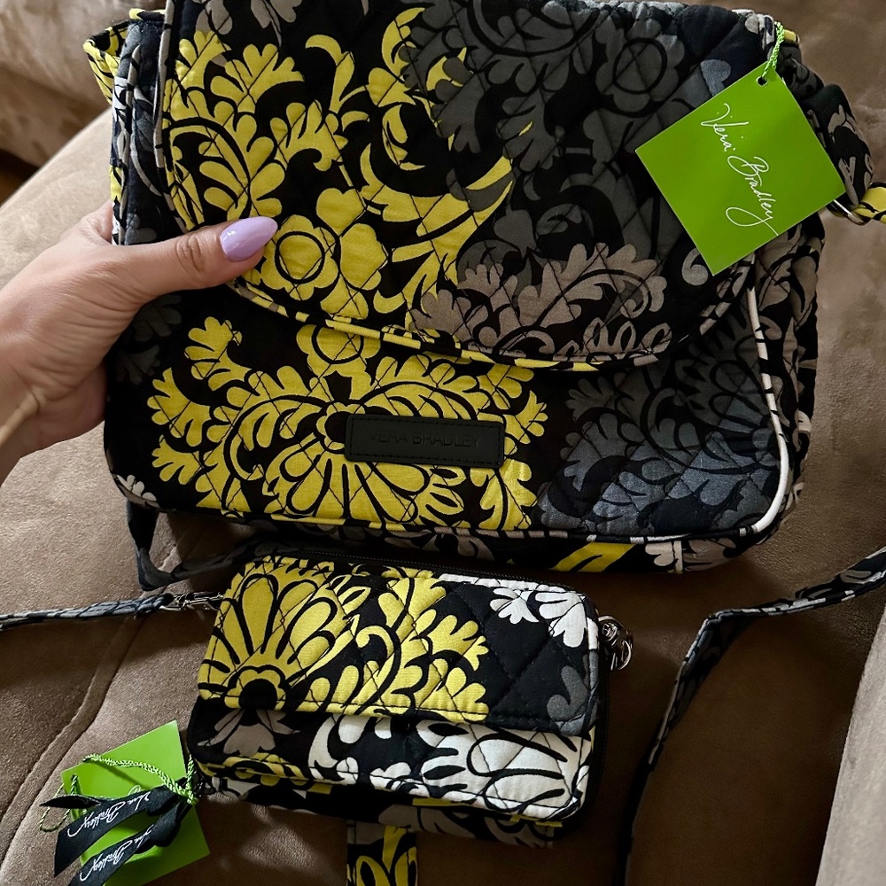 Vera Bradley Medium Flap Crossbody +  All In One Crossbody